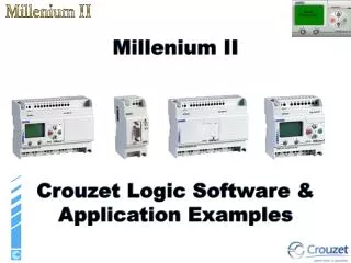 Millenium II Crouzet Logic Software &amp; Application Examples