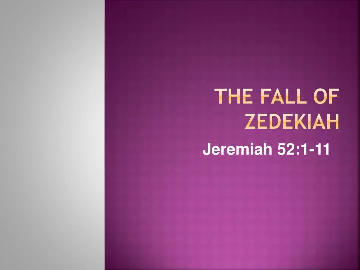 the fall of zedekiah