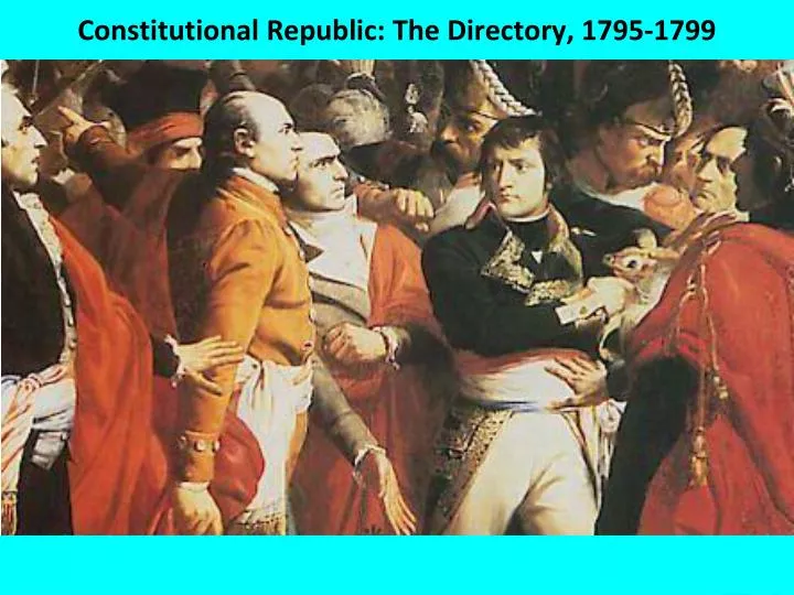 constitutional republic the directory 1795 1799