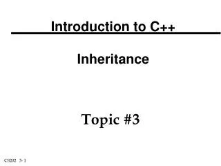 Introduction to C++ Inheritance