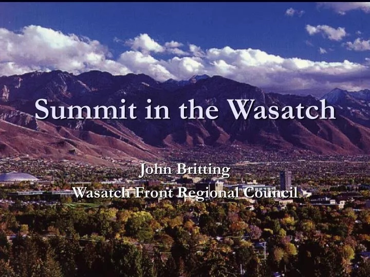 summit in the wasatch