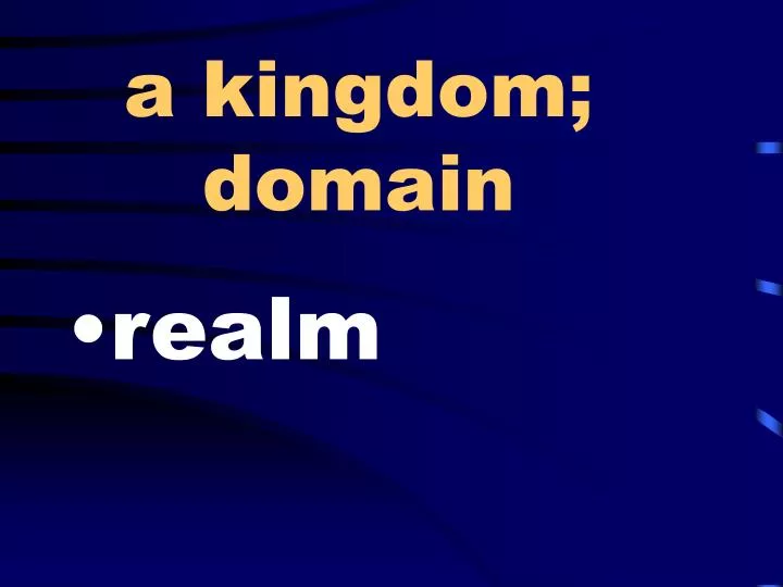 a kingdom domain