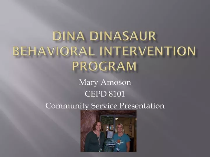 dina dinasaur behavioral intervention program