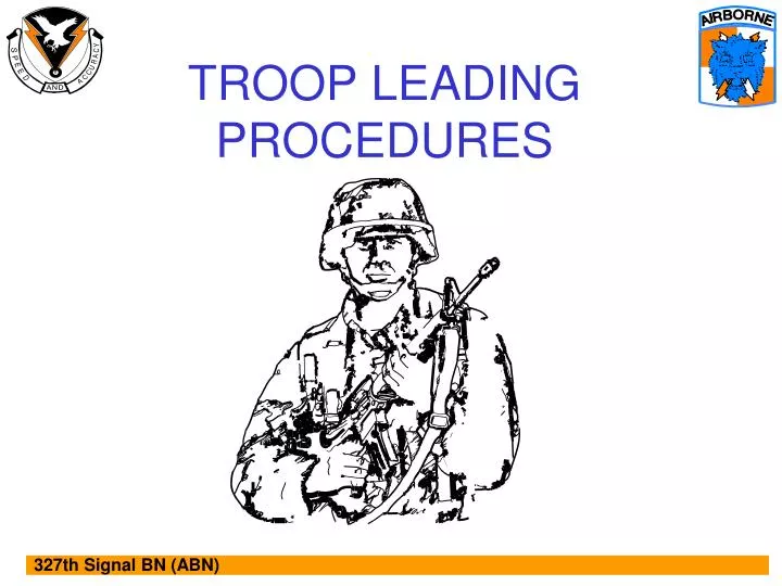 troop leading procedures