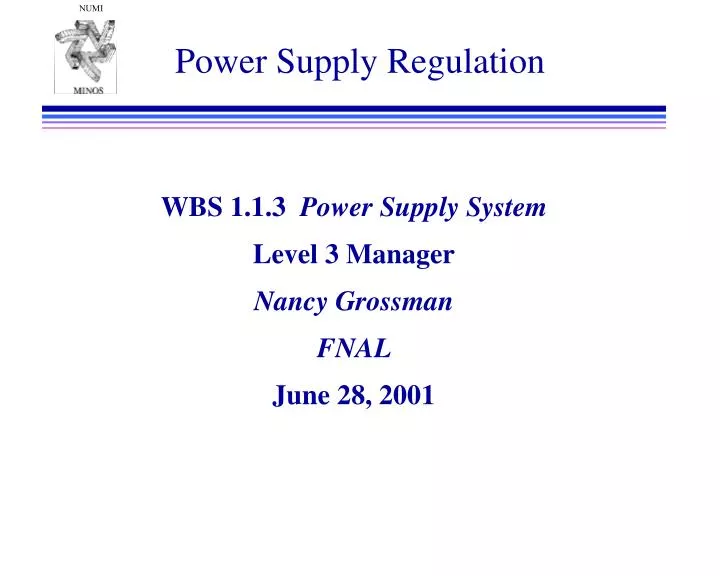 power supply regulation
