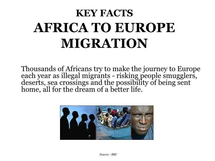 key facts africa to europe migration