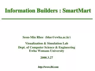 Information Builders : SmartMart