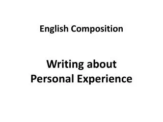 English Composition