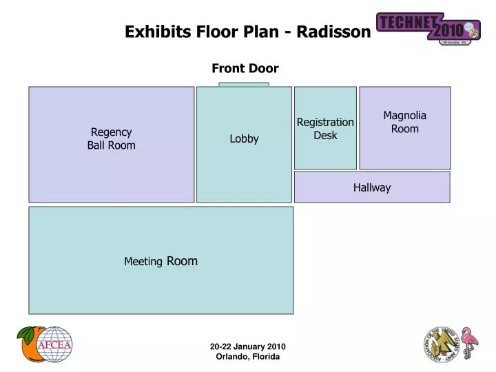 exhibits floor plan radisson