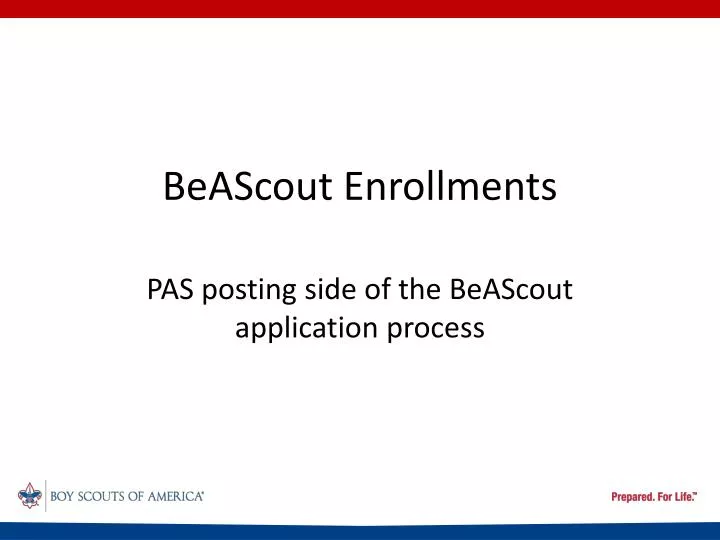 beascout enrollments