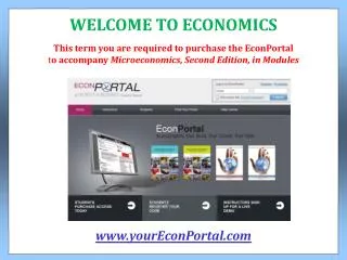 This term you are required to purchase the EconPortal