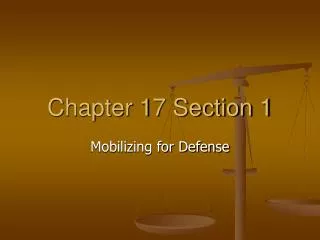 Chapter 17 Section 1