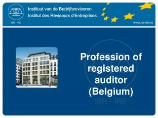 Profession of registered auditor (Belgium)