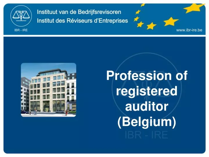 profession of registered auditor belgium
