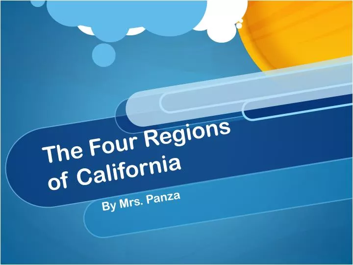 the four regions of california