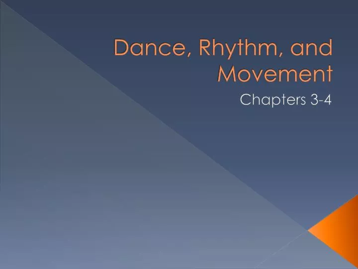 dance rhythm and movement