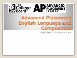 Advanced Placement English Language and Composition