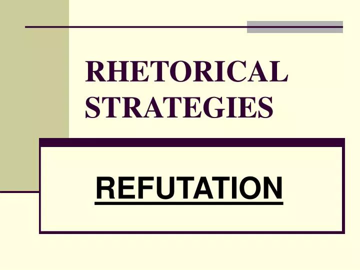rhetorical strategies