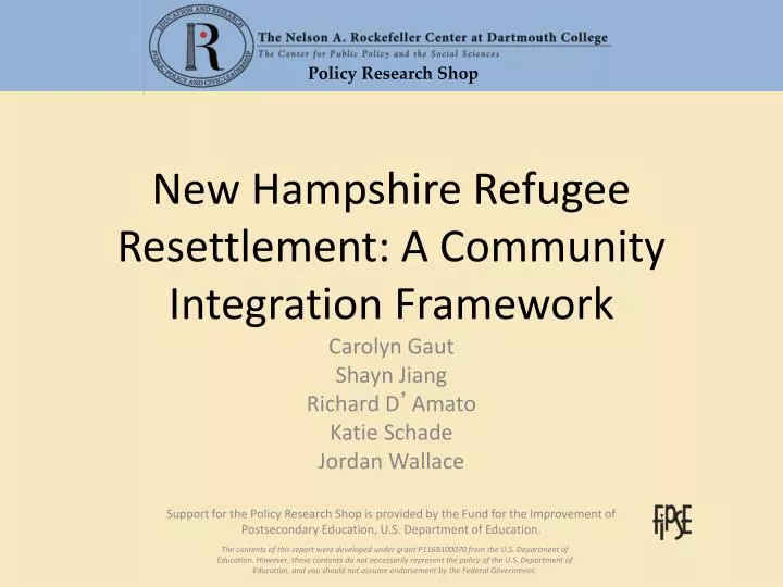 new hampshire refugee resettlement a community integration framework