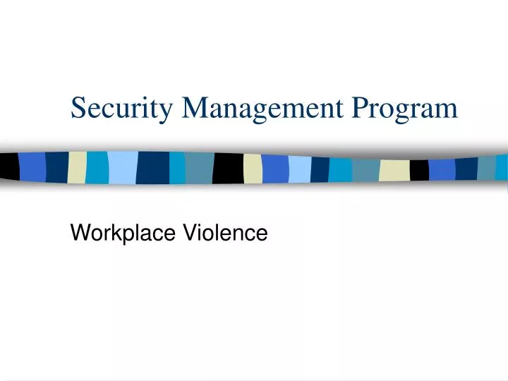 security management program