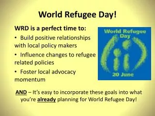 World Refugee Day!