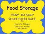 Food Storage - slide 1