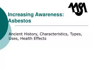 Increasing Awareness: Asbestos