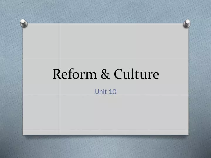 reform culture
