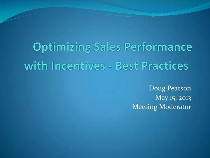 optimizing sales performance with incentives best practices