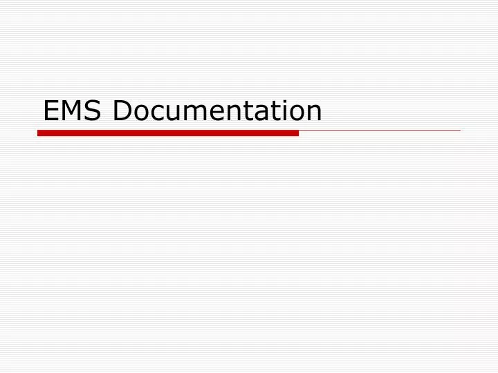 ems documentation