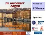 Highlights from the 7th UN/CEFACT Forum 2005 in Lyon - slide 1
