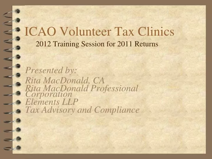 icao volunteer tax clinics