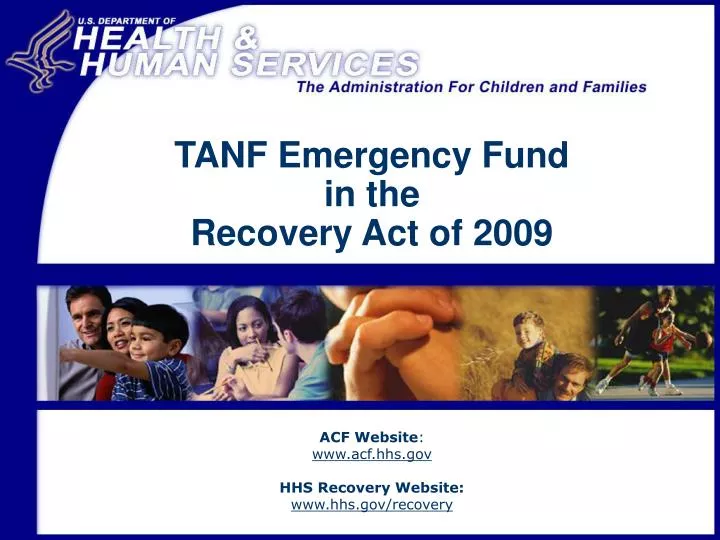 tanf emergency fund in the recovery act of 2009