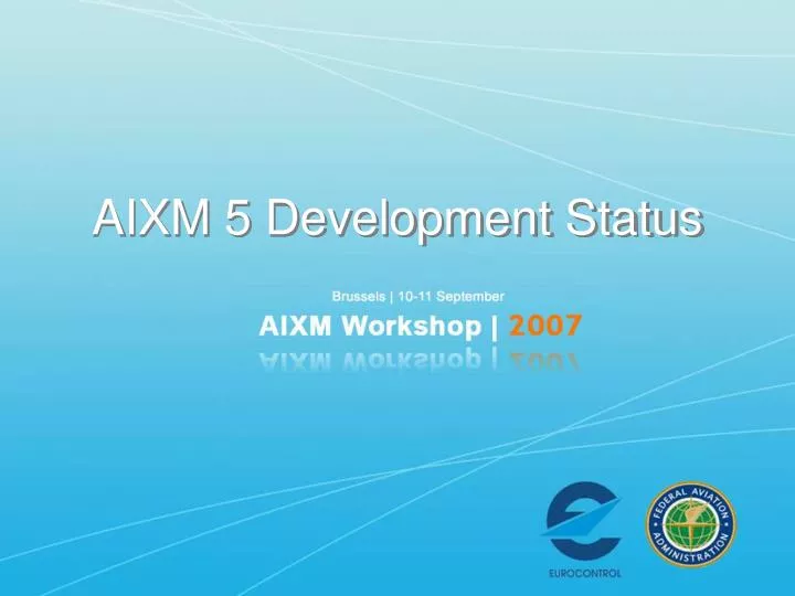 aixm 5 development status
