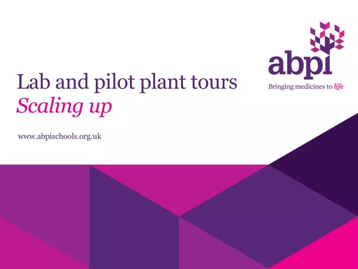 lab and pilot plant tours scaling up