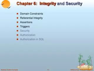 chapter 6 integrity and security
