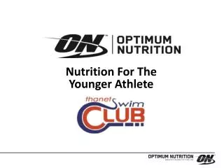 Nutrition For The Younger Athlete