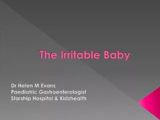 The Irritable Baby