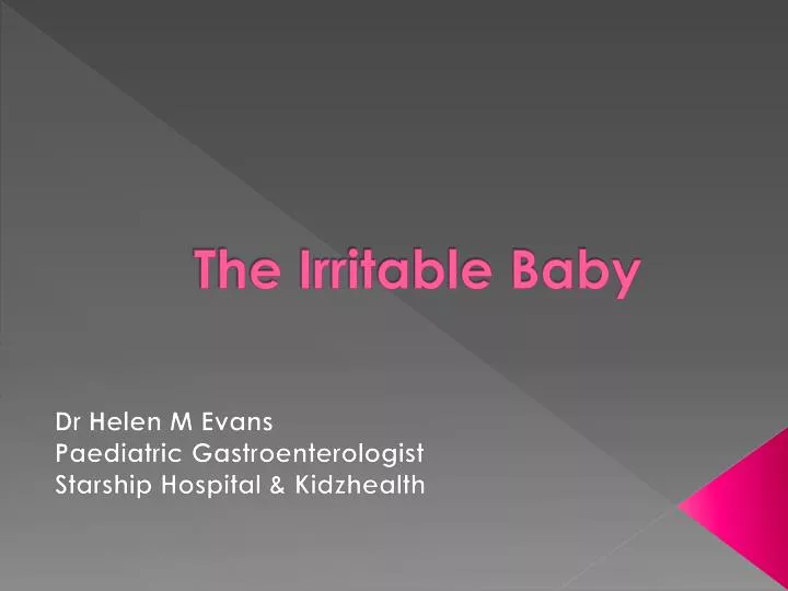 the irritable baby