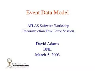 Event Data Model