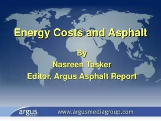 Energy Costs and Asphalt