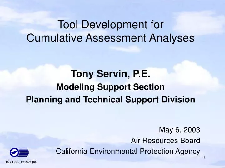 tool development for cumulative assessment analyses