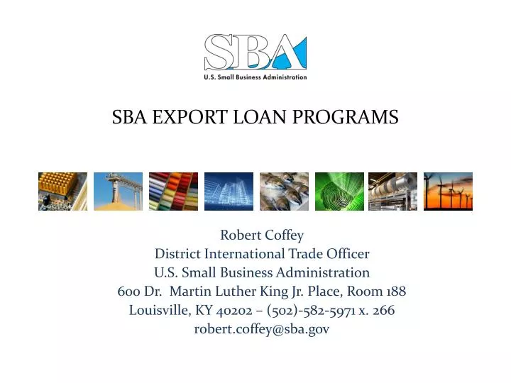sba export loan programs