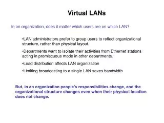 Virtual LANs