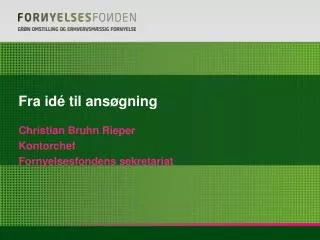 fra id til ans gning