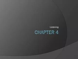 Chapter 4