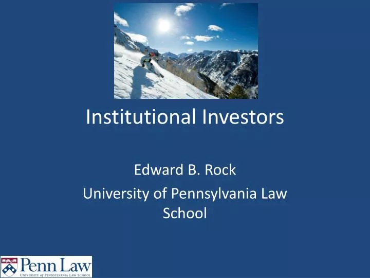 institutional investors