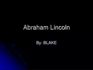 Abraham Lincoln