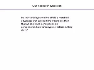 Our Research Question