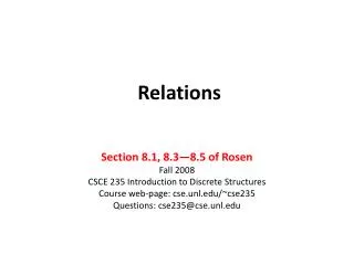 Relations